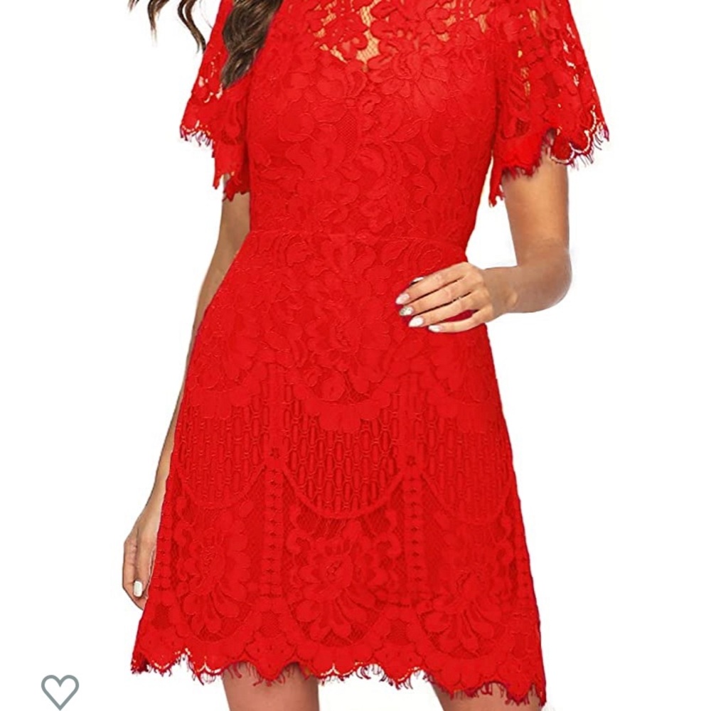 Red Lace Dress
